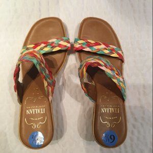 Italian Shoemaker Sandal Wedge Size 6.5